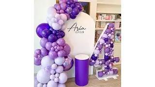 PartyWoo Purple Balloons for Baby Shower Anniversary Birthday Party 50pcs| PartyWoo Balloon Tutorial