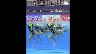 🇯🇵 Team Japan technical routine at the world championships secured them bronze 🎖 🤩 #Paris2024
