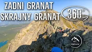 ORLA PERĆ: Szlak - Zadni Granat ➡️ Skrajny Granat - całe przejście - film 360&deg;