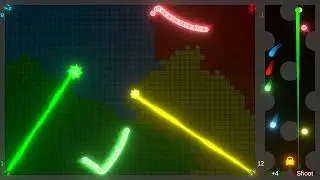 Laser with Neon Marble - Territory War | Marble Race in Unity