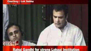 Rahul Gandhi for strong Lokpal Institution