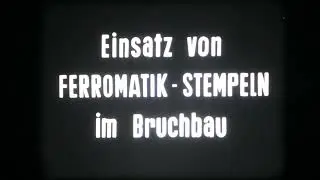 So war es Untertage: Ferromatik-Stempel im Bruchbau, Flöz Präsident auf Zeche Victor 3/4 März 1957