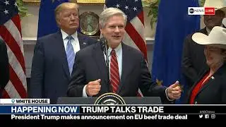 Pres. Trump makes EU trade announcement at White House