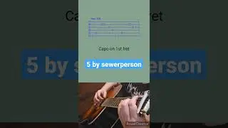 5 by sewerperson- Acoustic Guitar Tab #shorts