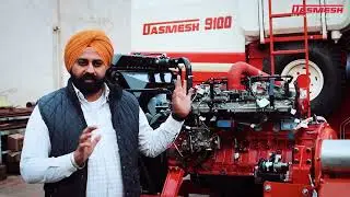 Dashmesh 9100 Bs 4th BS IV ENGINE training ft. Dasmesh Group Malerkotla. #combineharvester #2024