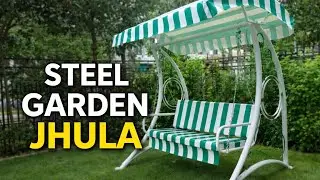Garden Swing Chair with Canopy | Outdoor Steel Jhula Making Process
