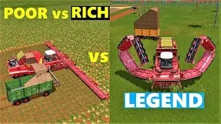 Farming Simulator 17 | RICH vs POOR vs LEGEND : Sugarbeet Harvesting
