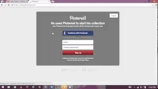 Регистрация в Pinterest &mdash; Войти в Pinterest | Учебное пособие по Pinterest