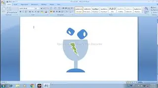 Learn how to make a wine glass logo with Microsoft Office Word // Microsoft office word//