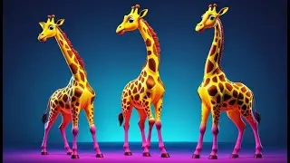 Five Little Giraffes Stretch Up High + More Nursery Rhymes & Kids Songs