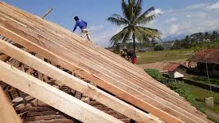 Pemasangan atap jurai (part 4)