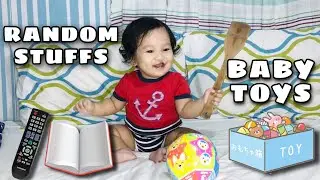 BABY TOYS VS RANDOM OBJECTS | 9 MONTHS OLD TEST | Challenge #3 | TOLEDO KIDZ TV