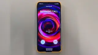 Calling Screen on Samsung Galaxy S22 Animated Incoming Call