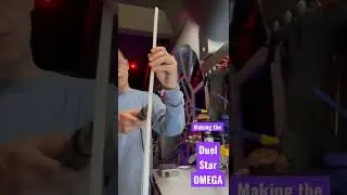 Making the DUEL STAR OMEGA Custom Lightsaber Blade 528 LEDs #saber #shorts #short