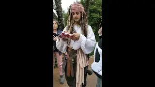 Halloween Festival 2024. Disneyland Paris. Pirate Captain Jack Sparrow in Adventureland !