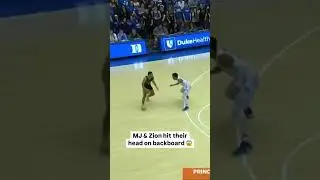 Both at Cameron and the same backboard spot 😳  #accbasketball #basketball #collegebasketball #zion