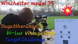 @Dayattherange & Hi-Lux Vintage Rifle an scope target! Winchester model 75 Sk pistol match special!