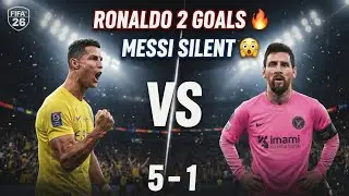 Ronaldo on FIRE 🔥 2 GOALS | Al Nassr vs Inter Miami | Messi SHOCKED 😳 | FIFA 26 #ronaldo #messi 