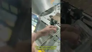 #Fully automatic double head #preserved fruit plastic container sealing machine, #can seamer #shorts