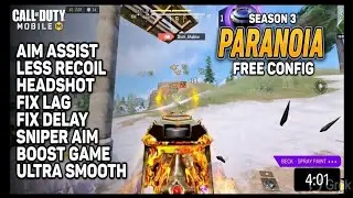 CODM AIMBOT CONFIG | CODM AIMLOCK CONFIG | COD MOBILE CONFIG | CODM CONFIG | CODM AIMBOT FILE | 
