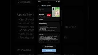 Samsung Galaxy A56 One UI 8.0 (Android 16) Update Rolling Out in Europe #samsung #OneUI8 #shorts