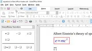 Writing Equations in LibreOffice