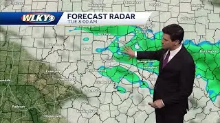 Few showers and cool Tuesday