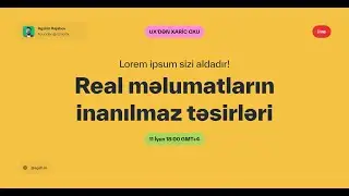 Lorem ipsum sizi aldadır! - Real məlumatların inanılmaz təsirləri / UX’DƏN XARİC OXU