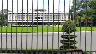 The incredible historic Independence Palace is amazing to view in HCMC, Vietnam.