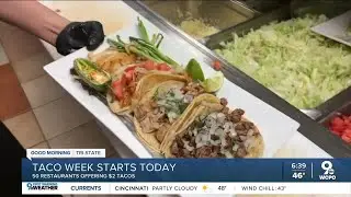 Cincinnati taco week starts Monday