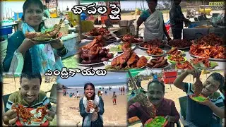 బీచ్ లో ఫ్రై చాపలు ఎండ్రకాయలు తిన్నాం //#mktvvarshini MKTVVARSHINI #VLOG 716