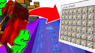 Building my $1,000,000 Mob Farm on Minecraft Skyblock!! (Minecraft Skybounds)