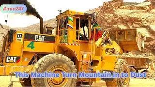 Powerful Stone-Crushing Operation, 🚨 Showcasing the👋 Strength of Heavy Machines #crushermachine