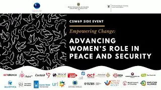 Empowering Change: Advancing Women's Role in Peace and Security