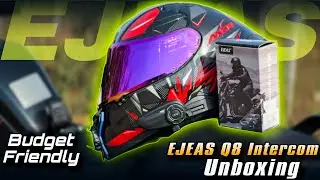 EJEAS Q8 Unboxing & First Look 👀 | Best Budget Helmet Intercom? 🤯🔥