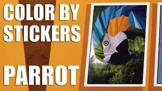 Color By Stickers Book Time Lapse/Excellent Art Therapy/Sticker Art/Art With Shapes