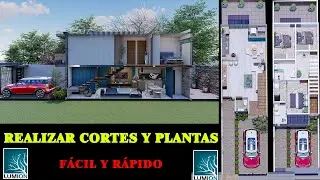 RENDERS EN CORTE LUMION ( RENDERIZAR CORTES, PLANOS EN CORTE ) FÁCIL Y RÁPIDO!!!
