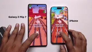 iPhone Vs Samsung Galaxy Z flip 7   - Real Speed Test!