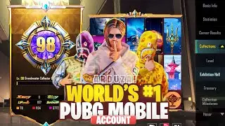 WORLD NO 1 ACCOUNT INVENTORY | Officially #1 Pubg Mobile Account in the World 🥰 | Volo PUBG | PUBGM