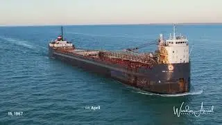 EARLY MORNING WITH THE M/V JOHN D LEITCH by Windsor Aerial Drone Photography