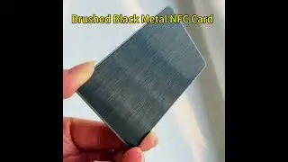 Printable Stainless Steel Smart Brushed Black NFC Chip Metal Business Cards Membership Gift Card