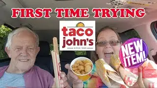 Taco John's NEW Cheddar Crunch Taco Review