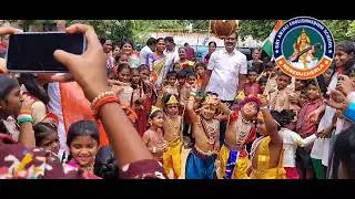 Sri Krishnastami celebrations in our school శ్రీకృష్ణుని పాదాలతో పులకరించిన శ్రీ అంజలి స్కూల్ 