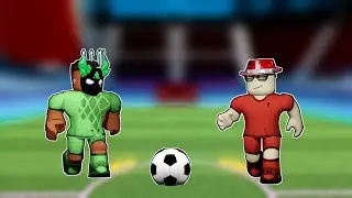 I PLAYED with the CREATOR (Roblox Super Striker League)