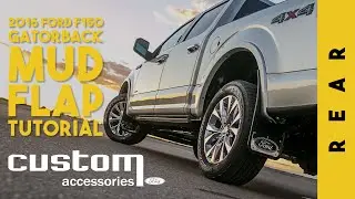 Gatorback 15-20 F-150 Rear Mudflap Installation (Ford Custom Accessories)