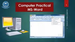Computer Practical Ms-Word
