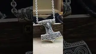 Viking Raven Necklace 925 Sterling Silver Norse Mjolnir Pendant #jewelry #necklace #vikings