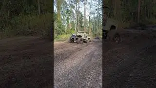 Jeep Winching Out Of Trouble!#shorts #jeep #stuck