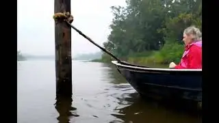 Misty Morning Canoe Ride #mistyriver #canoeride #woodencanoe