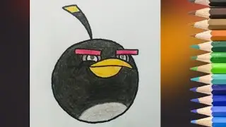 How to Draw Bomb | Angry Birds